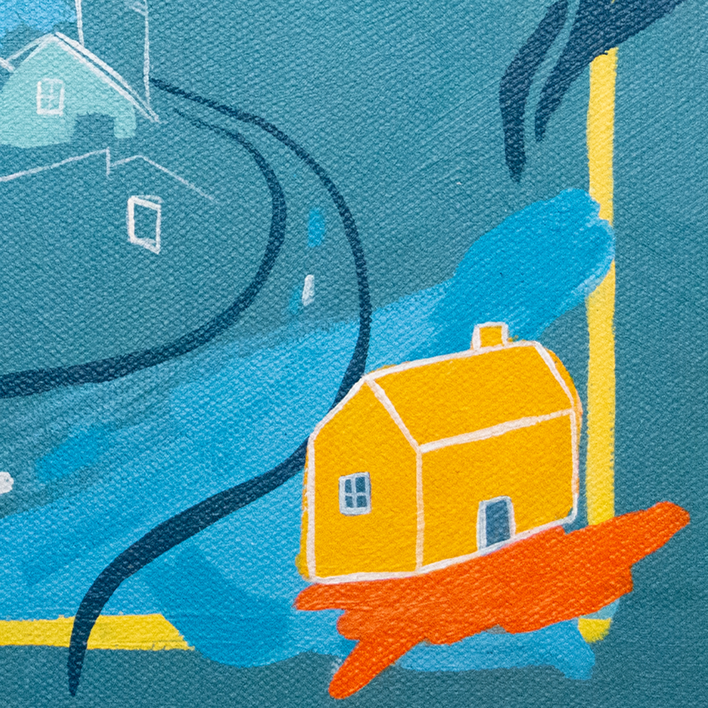 "home again" original painting