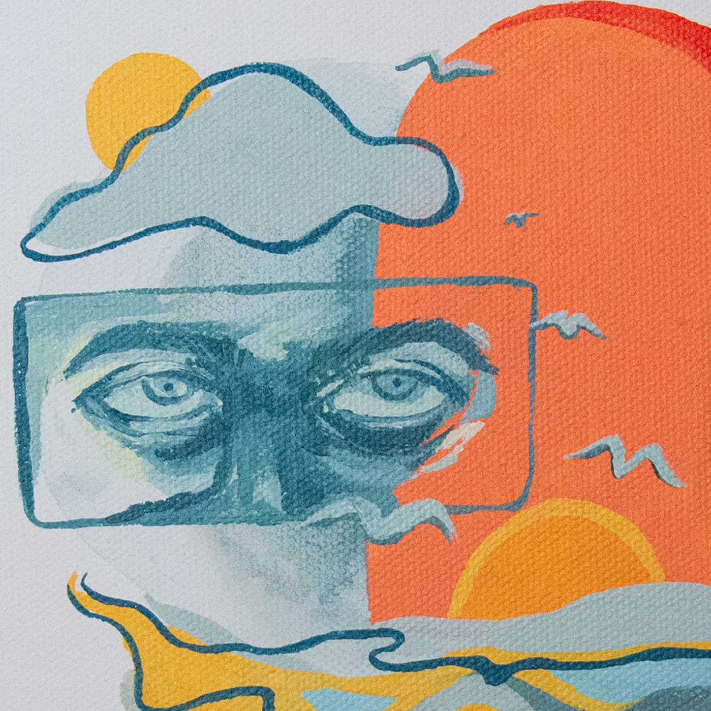 "seeing everything so clear" original painting