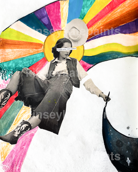 "create your own colour" print