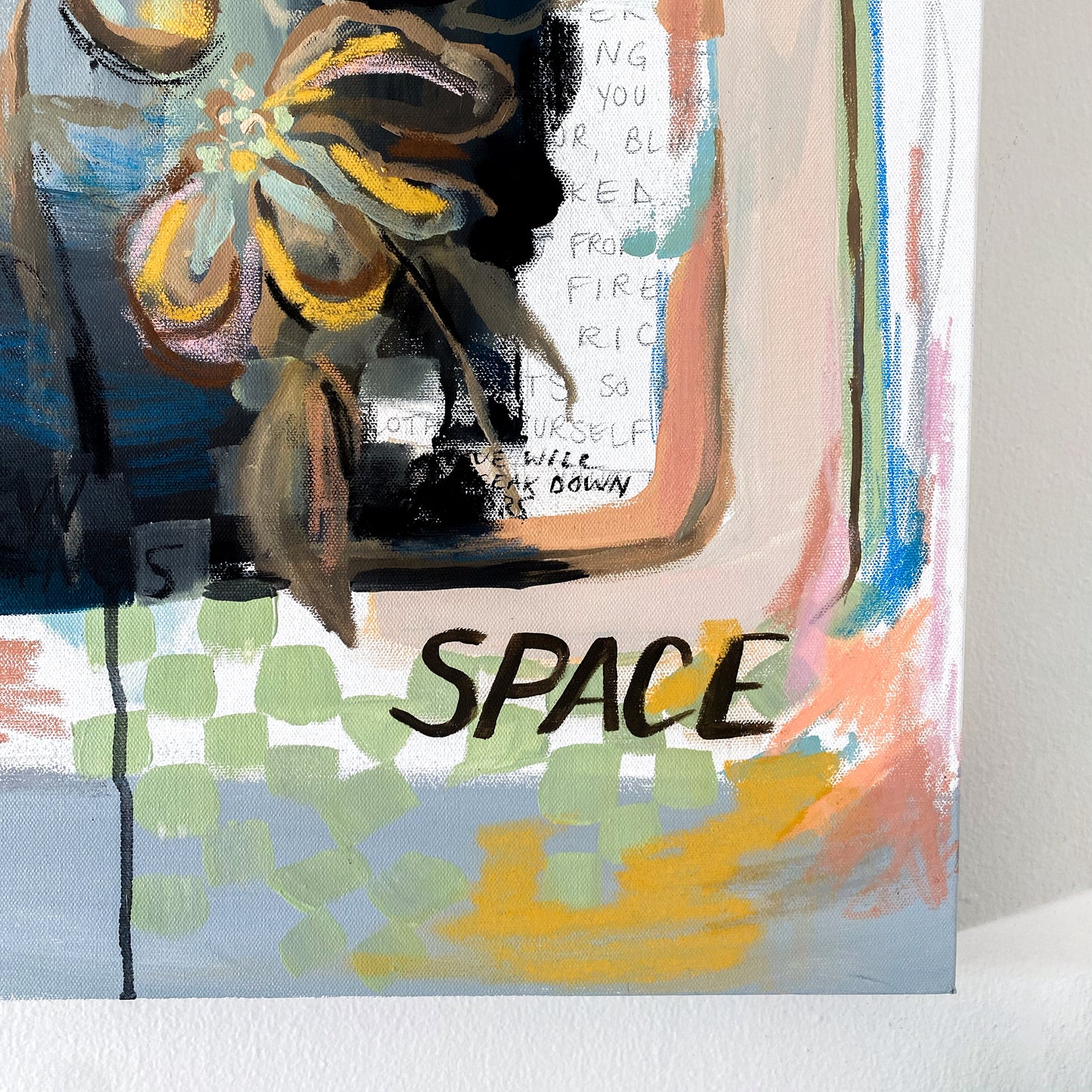 "make space" original painting