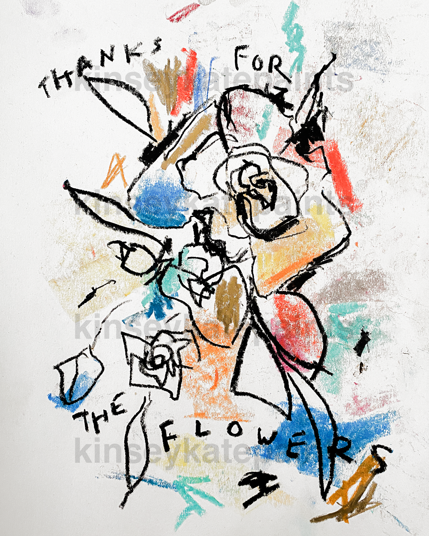 "thanks for the flowers" print